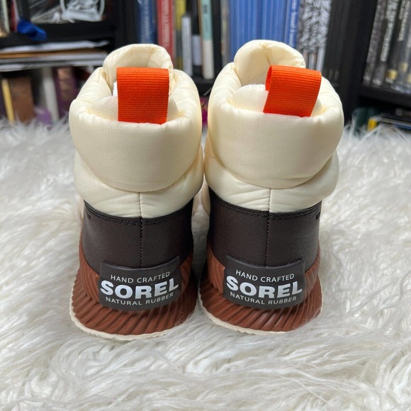 SOREL X PRANA OUT N ABOUT III PUFFY ZIP WP SNEAKERS CHALK - Picture 6 of 8